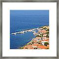 View Of Molyvos Village From The Castle #1 Framed Print