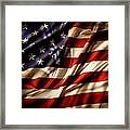 Silky American Flag No1 Framed Print