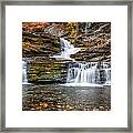Waterfalls George W Childs National Park Painted  #36 Framed Print