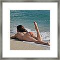 3771 Nude Island Girl Framed Print