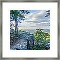 Beautiful Aerial Landscape Views From Crowders Mountain Near Gas #4 Framed Print