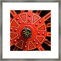 Big Red Wheel - 137 Framed Print