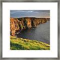 Cliffs Of Moher Sunset Ireland Framed Print