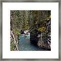 Johnston Canyon In Banff #4 Framed Print