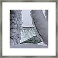 Niagara Falls In The Winter #4 Framed Print