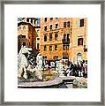 Piazza Navona In Rome #13 Framed Print