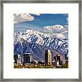 Salt Lake City Skyline #4 Framed Print