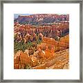Sandstone Hoodoos, Bryce Canyon Framed Print