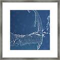 Satellite View Of Cape Cod National #4 Framed Print