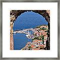 View Of Molyvos Village From The Castle #5 Framed Print