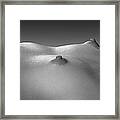 4269 Black White Nude Small Breasts Large Nipples Framed Print