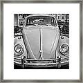 1962 Volkswagen Beetle Vw Bug Bw #5 Framed Print
