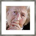 Alzheimer's Patient #5 Framed Print