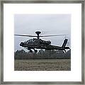 An Ah-64 Apache Helicopter In Midair #5 Framed Print