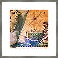 Ancient Cyprus Map And Aphrodite #8 Framed Print