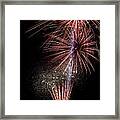 Fireworks At St Albans Bay #2 Framed Print