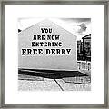 Free Derry Corner 5 Framed Print