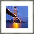 Golden Gate Bridge At Night #5 Framed Print