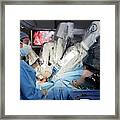 Laparoscopic Robotic Cancer Surgery #5 Framed Print