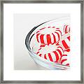 Red And White Candies, Studio Shot #5 Framed Print