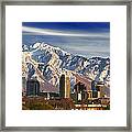 Salt Lake City Skyline #5 Framed Print