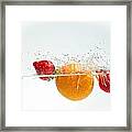 Splashing Fruits #5 Framed Print