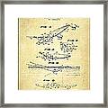 Vintage Fishing Lure Patent Drawing From 1969 #3 Framed Print