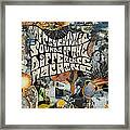 Vintage Rock And Roll Album Covers Framed Print