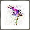 Woman Ballerina Ballet Dancer Dancing  #6 Framed Print