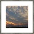 Nebraska Mammatus Sunset #4 Framed Print