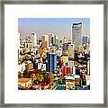 Tokyo Downtown Cityscape #6 Framed Print