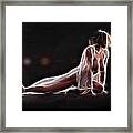 6124 Glowing Fractal Woman Dancing Framed Print