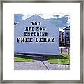 Free Derry Corner 4 Framed Print