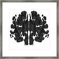 Rorschach Type Inkblot #7 Framed Print