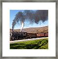 Wm Steam Train Powers Along Railway #7 Framed Print