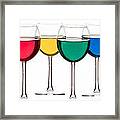 Colorful Drinks Framed Print