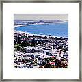 Elevated View Of City At Waterfront #8 Framed Print