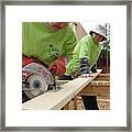 Habitat For Humanity House Building #8 Framed Print