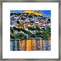 Molyvos Town In Lesvos Island #7 Framed Print