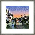 Sunset In Lefkada Town #2 Framed Print