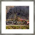 Wm Steam Train Powers Along Railway #8 Framed Print