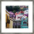 Mexico, Guanajuato, Colorful Back Alley #9 Framed Print