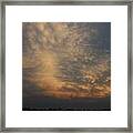 Nebraska Mammatus Sunset #5 Framed Print