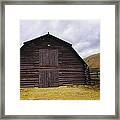A Barn In Wyoming Framed Print