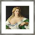 A Blonde Woman Framed Print