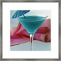 A Blue Hawaiian Cocktail Framed Print