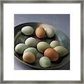 A Bowl Of Eggs Framed Print
