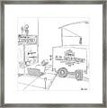 A Box From A Truck Labeled Stan's O.k. Deliveries Framed Print