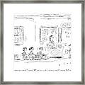 A Boy Reads A Report On His Summer Vacation Framed Print
