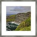 A Calm Day At The Cliffs Of Moher Framed Print